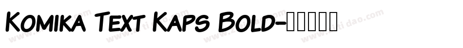 Komika Text Kaps Bold字体转换